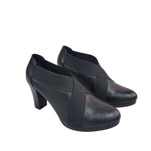 Cloudwalkers by Avenue Size 8W -Kelly Black Heeled Slip on Shoes